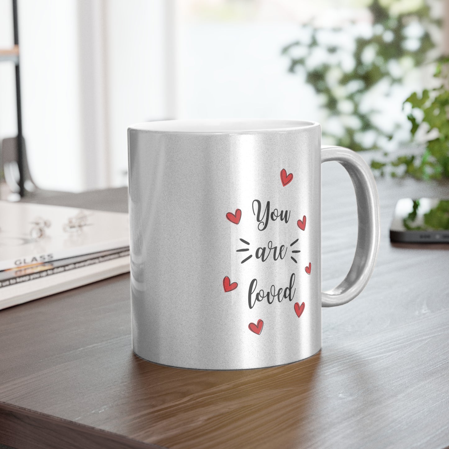 Tasse Or ou Argent "You Are Loved" | Cadeau d'anniversaire, Saint-Valentin, fête des mères