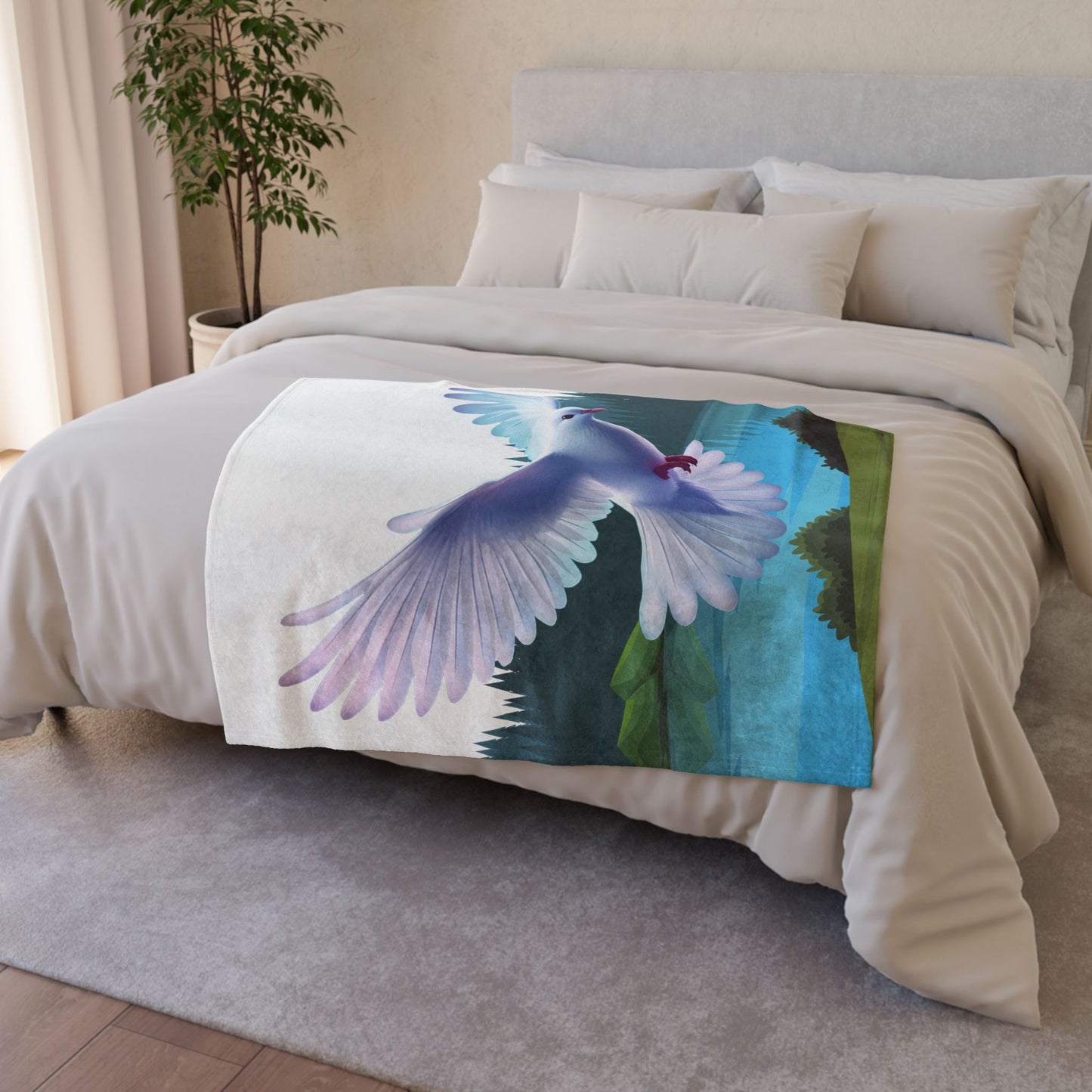 Plaid Majestueuse Colombe du Saint-Esprit